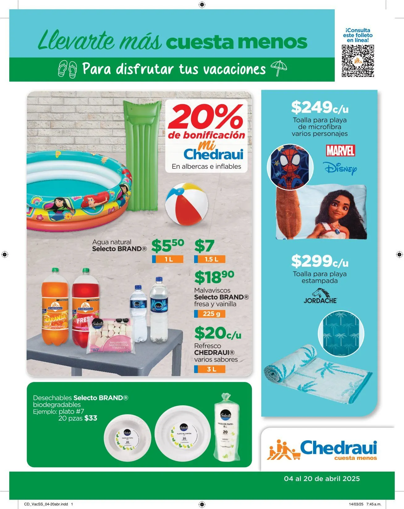 Catálogo de Chedraui Ofertas 8 de abril al 20 de abril 2025 - Pagina 1