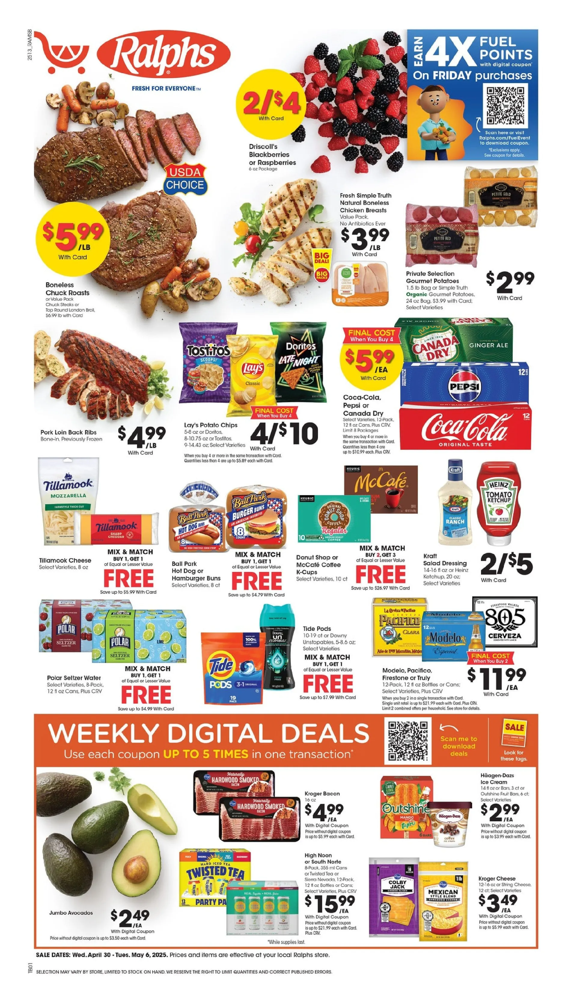 Weekly ad Ralphs Deals from April 30 to May 6 2025 - Page 1