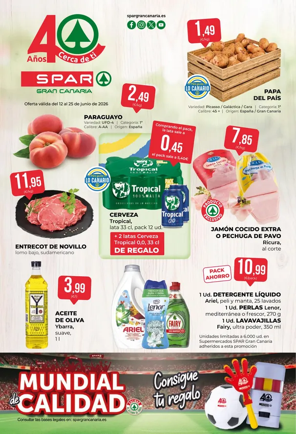 Catálogo de SPAR Gran Canaria Ofertas 12 de junio al 25 de junio 2026 - Página 1