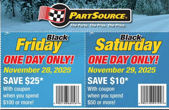 PartSource Sales from November 28 to December 10 2025 - flyer page 
