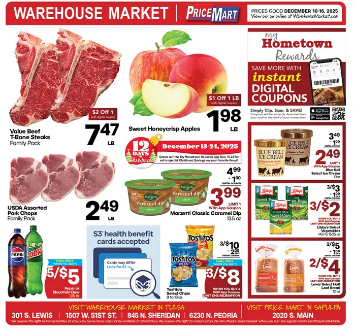 Weekly ad Warehouse Market Sales from December 10 to December 16 2025 - Page 1