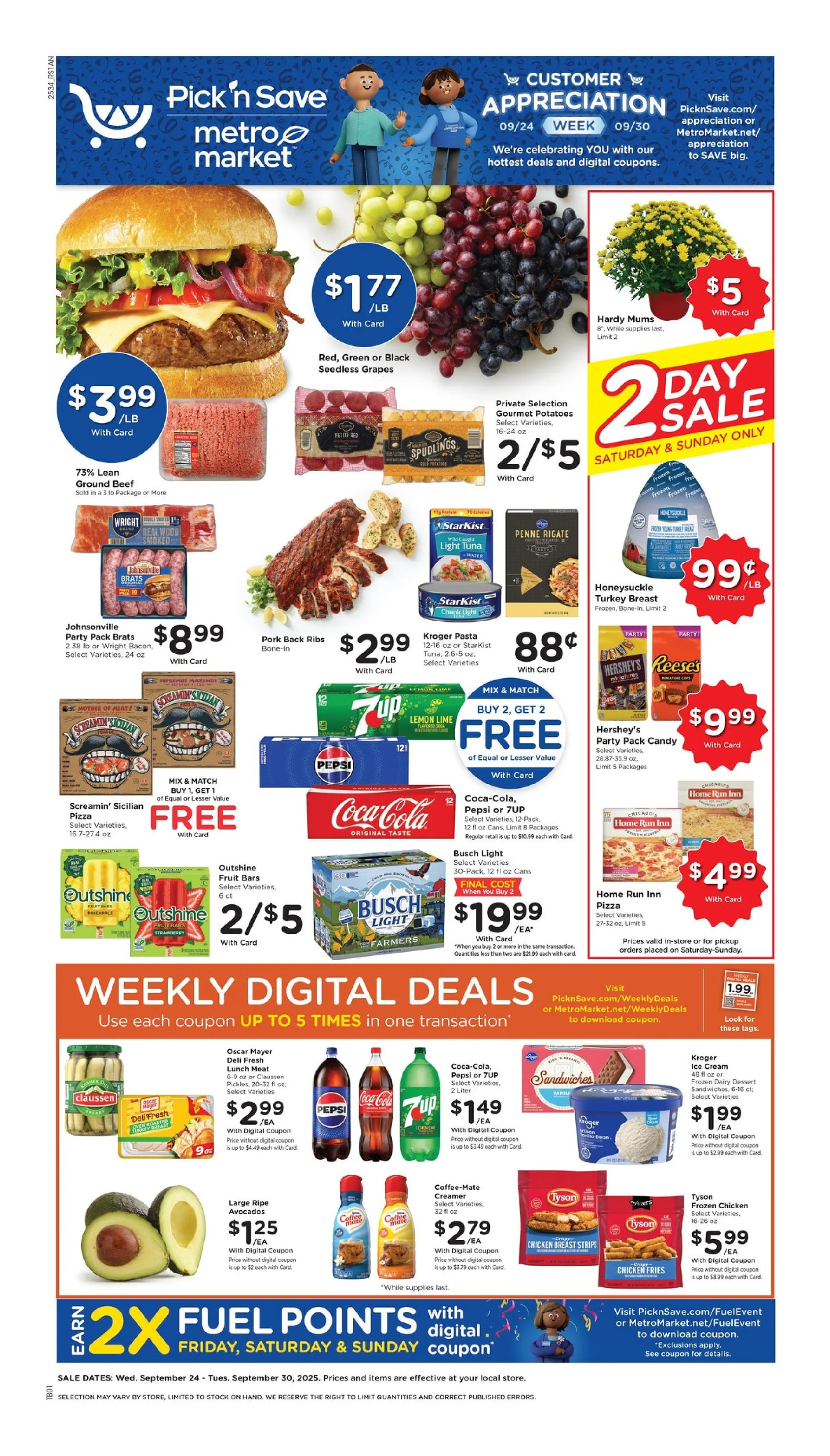 Weekly ad Metro Market Sales from September 24 to September 30 2025 - Page 1