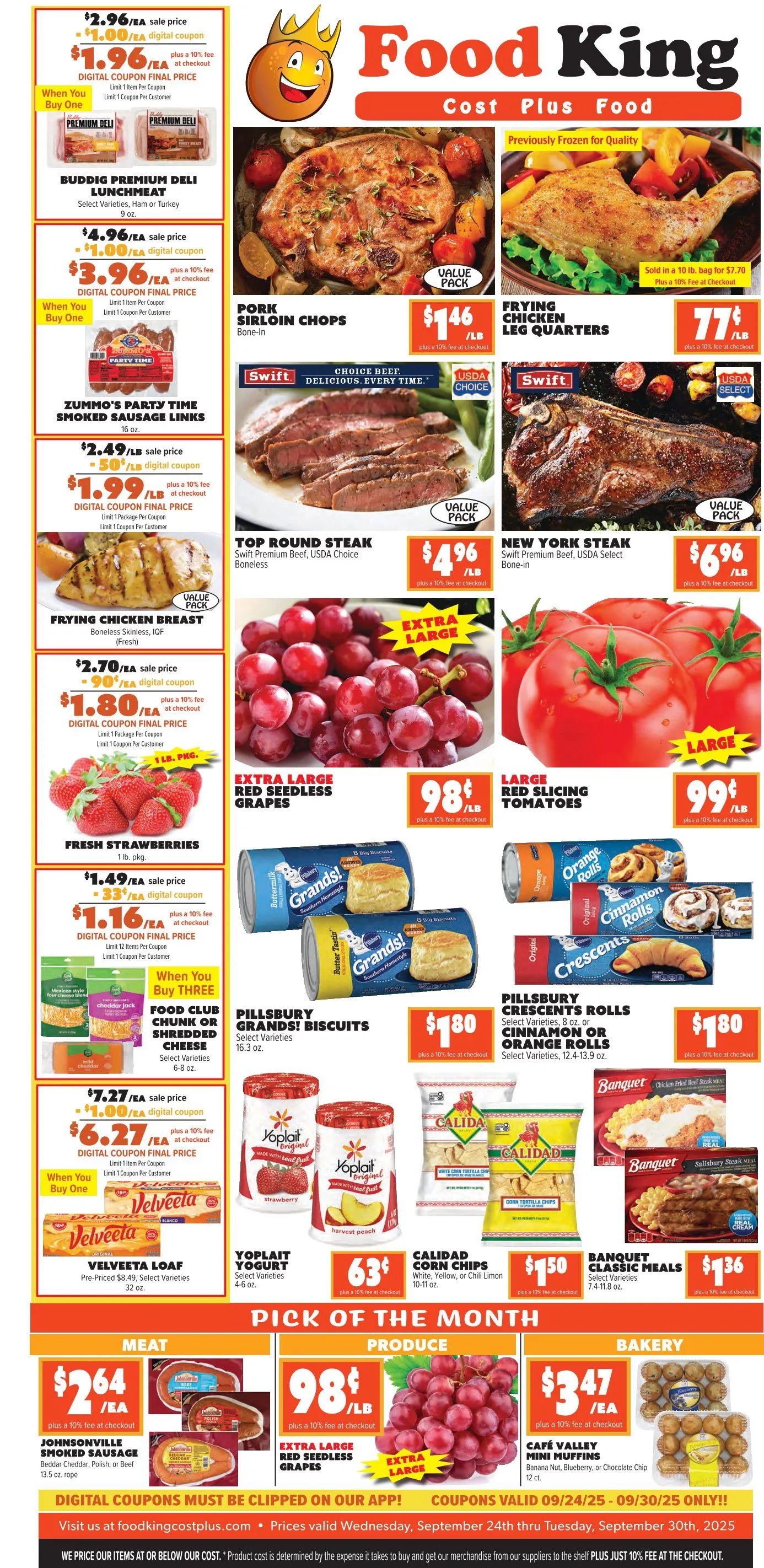 Weekly ad Food King Sales from September 24 to September 30 2025 - Page 1