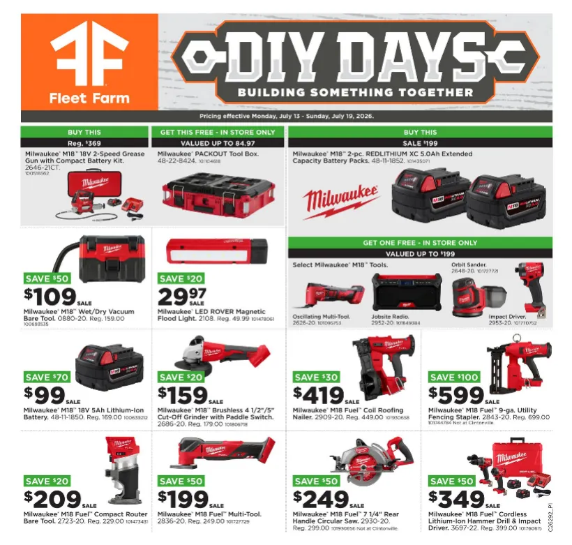 Weekly ad Fleet Farm Sales from July 13 to July 19 2026 - Page