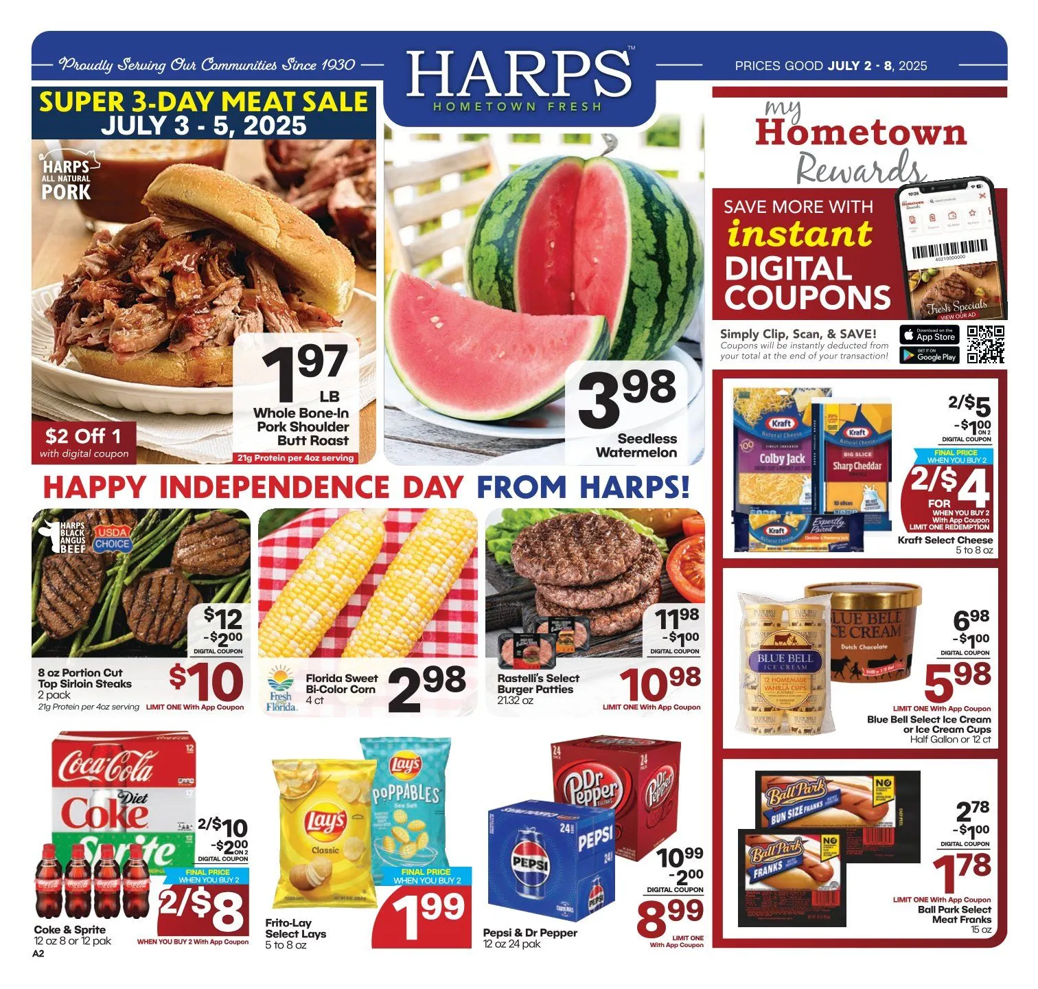 Weekly ad Harps Foods Sales from July 3 to July 5 2025 - Page 