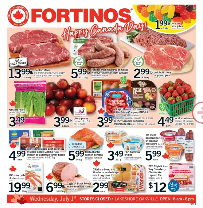  Fortinos Sales from June 25 to June 30 2026 - flyer page 
