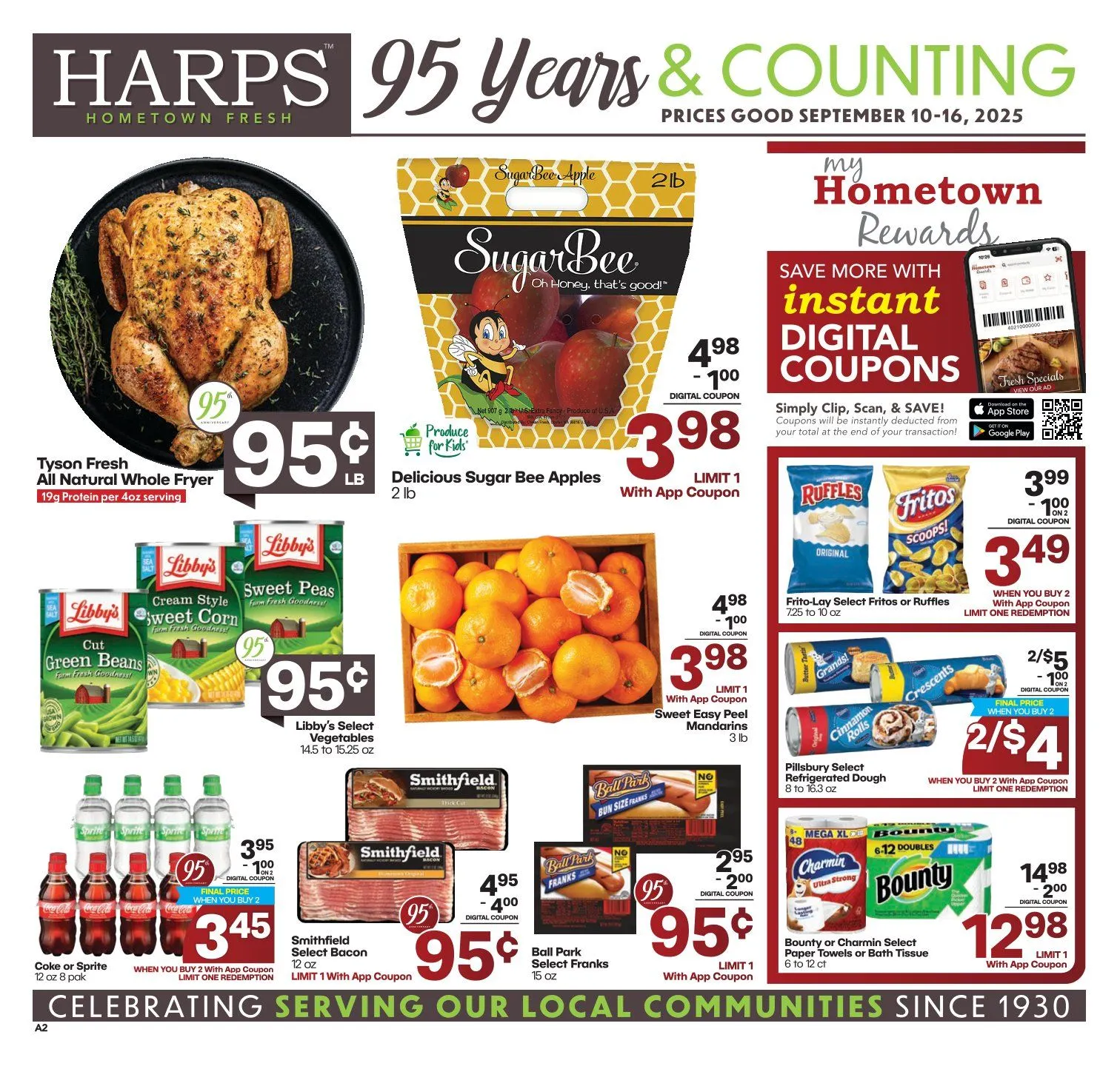Weekly ad Harps Foods Sales from September 9 to September 16 2025 - Page 1