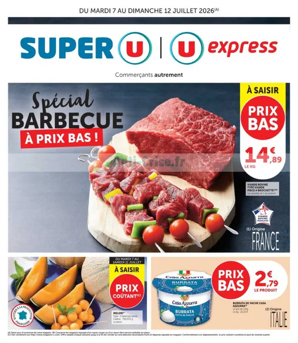Catalogues Super U du 7 juillet au 12 juillet 2026 - Catalogue page 1