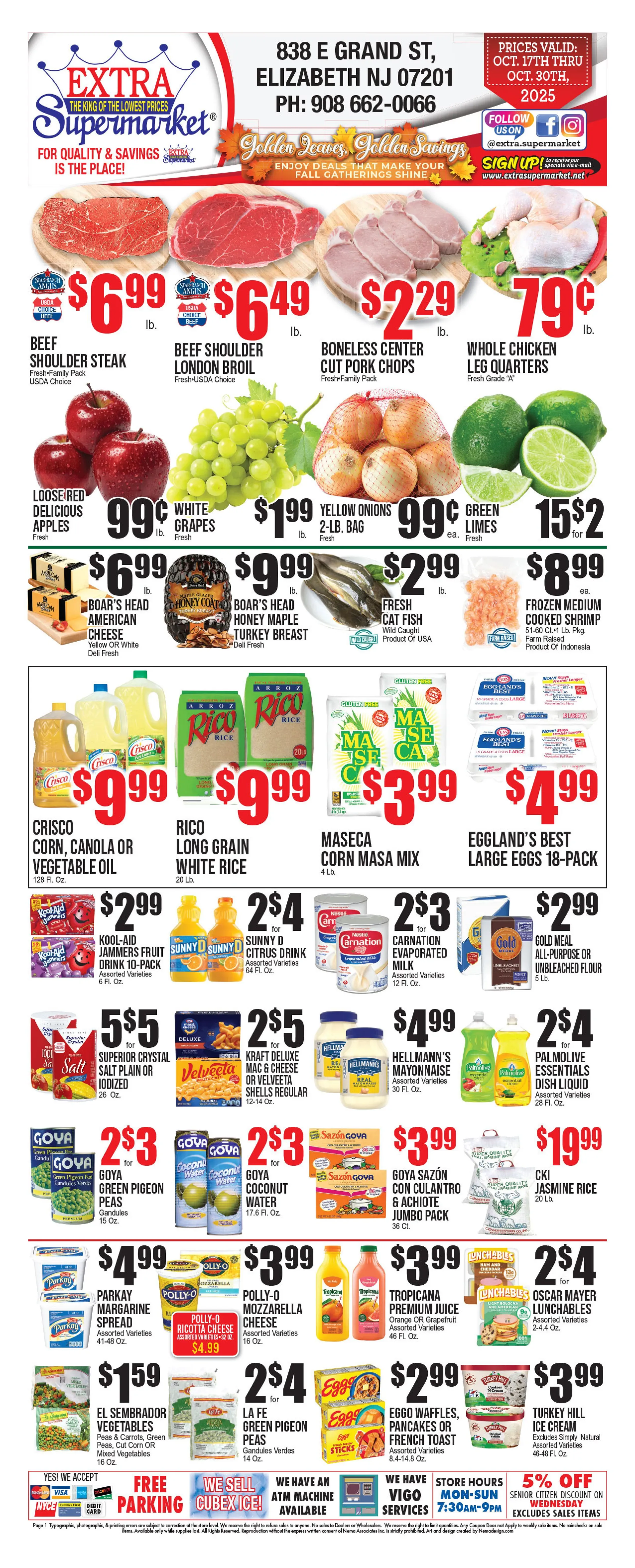 Weekly ad Extra Supermarket Sales from October 22 to October 30 2025 - Page 1