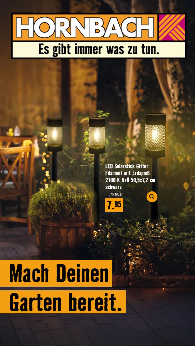 Hornbach von 8. Juli bis 14. Juli 2026 - Flugblätt seite 1