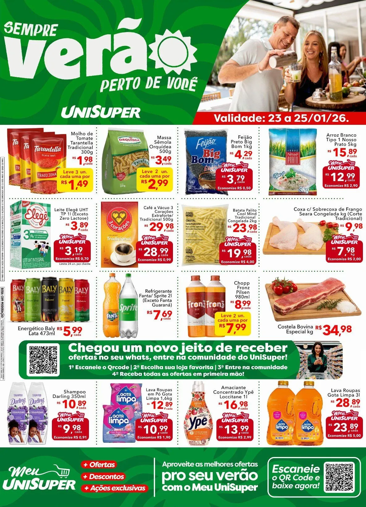Encarte de Folhetos UniSuper  23 de janeiro até 25 de janeiro 2026 - Pagina 