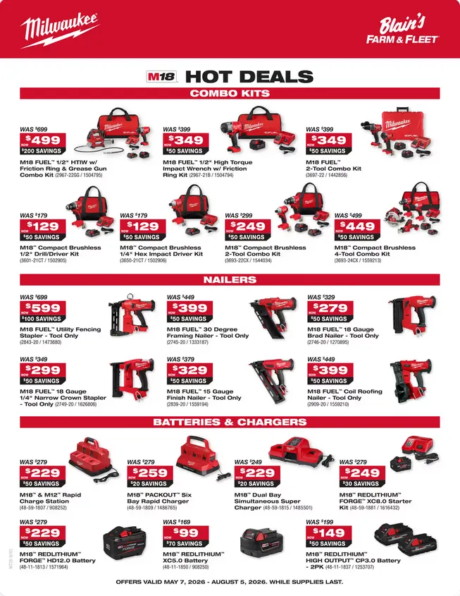 Weekly ad Blain's Farm & Fleet Sales from May 7 to August 5 2026 - Page 1