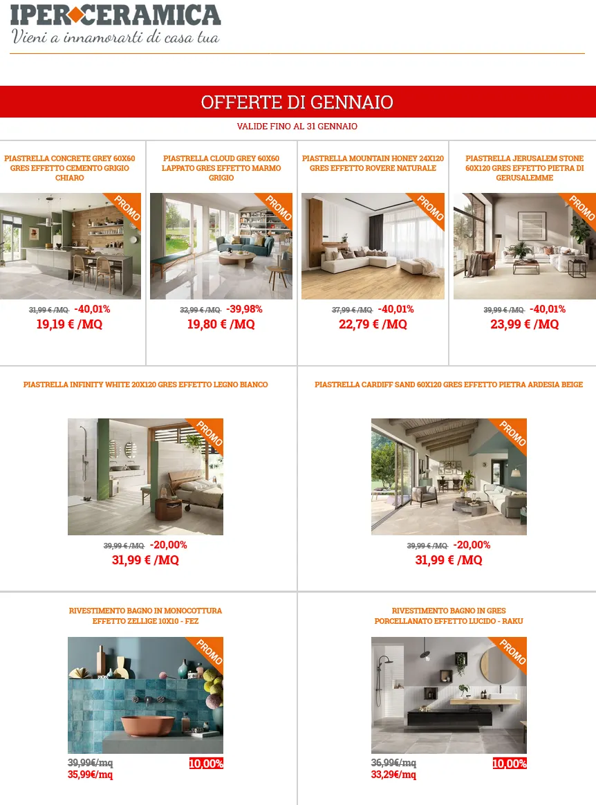 Volantini Iperceramica da 1 dicembre a 31 gennaio di 2026 - Pagina del volantino 1