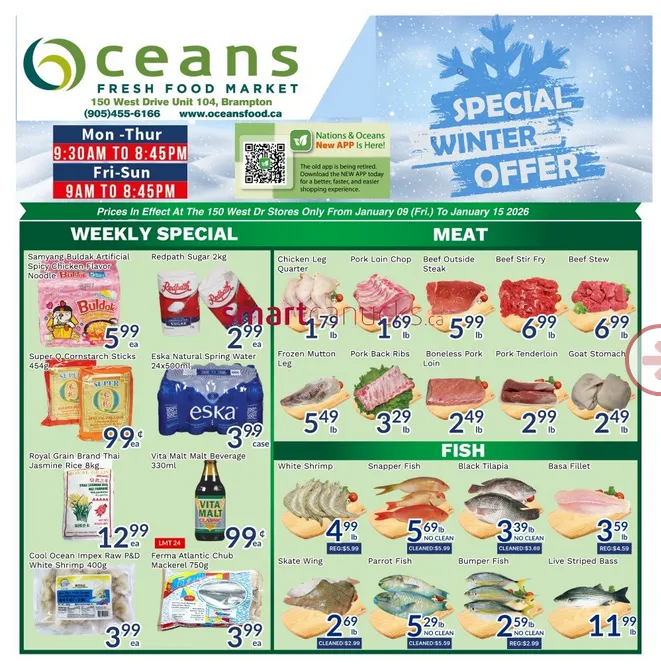 Oceans Sales from January 9 to January 15 2026 - flyer page 