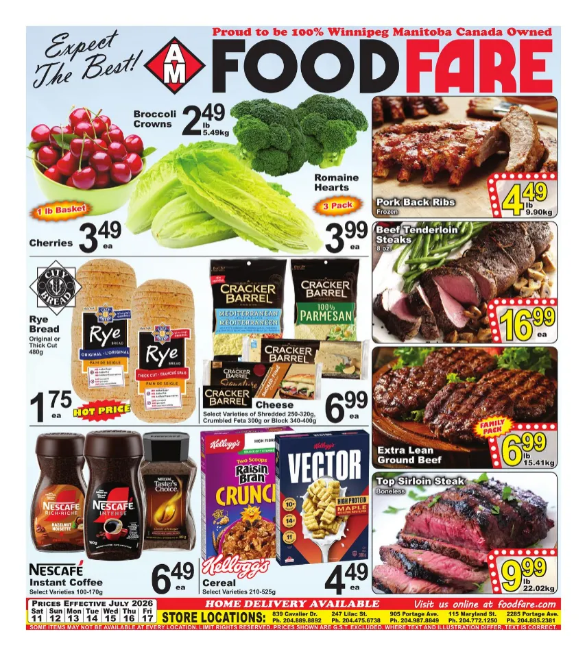 Food Fare Sales from July 11 to July 17 2026 - flyer page 1
