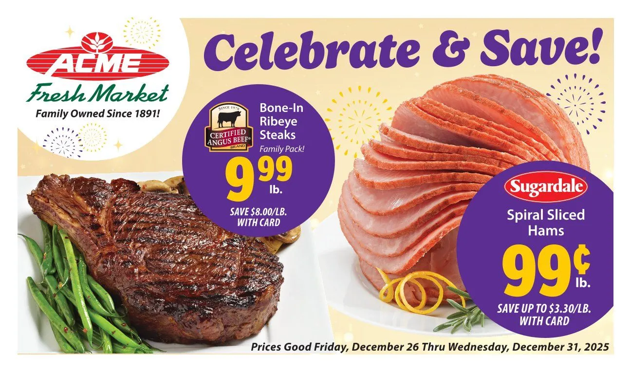 Weekly ad ACME Sales from December 26 to December 31 2025 - Page 1