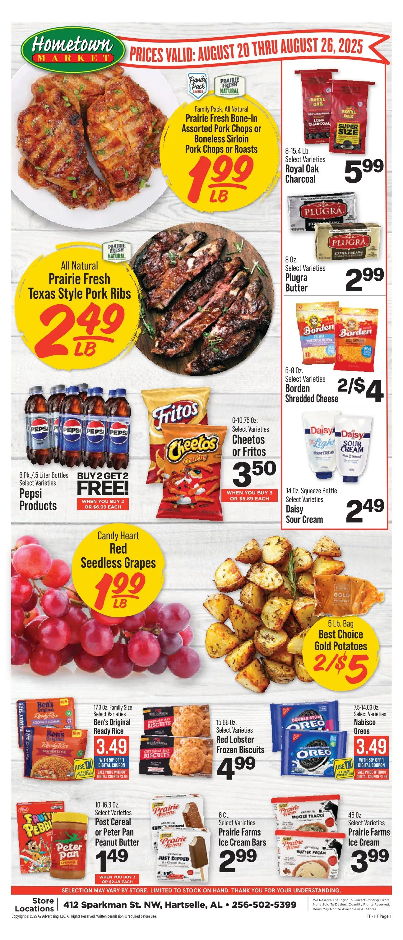 Weekly ad Hometown Market Sales from August 20 to August 26 2025 - Page 