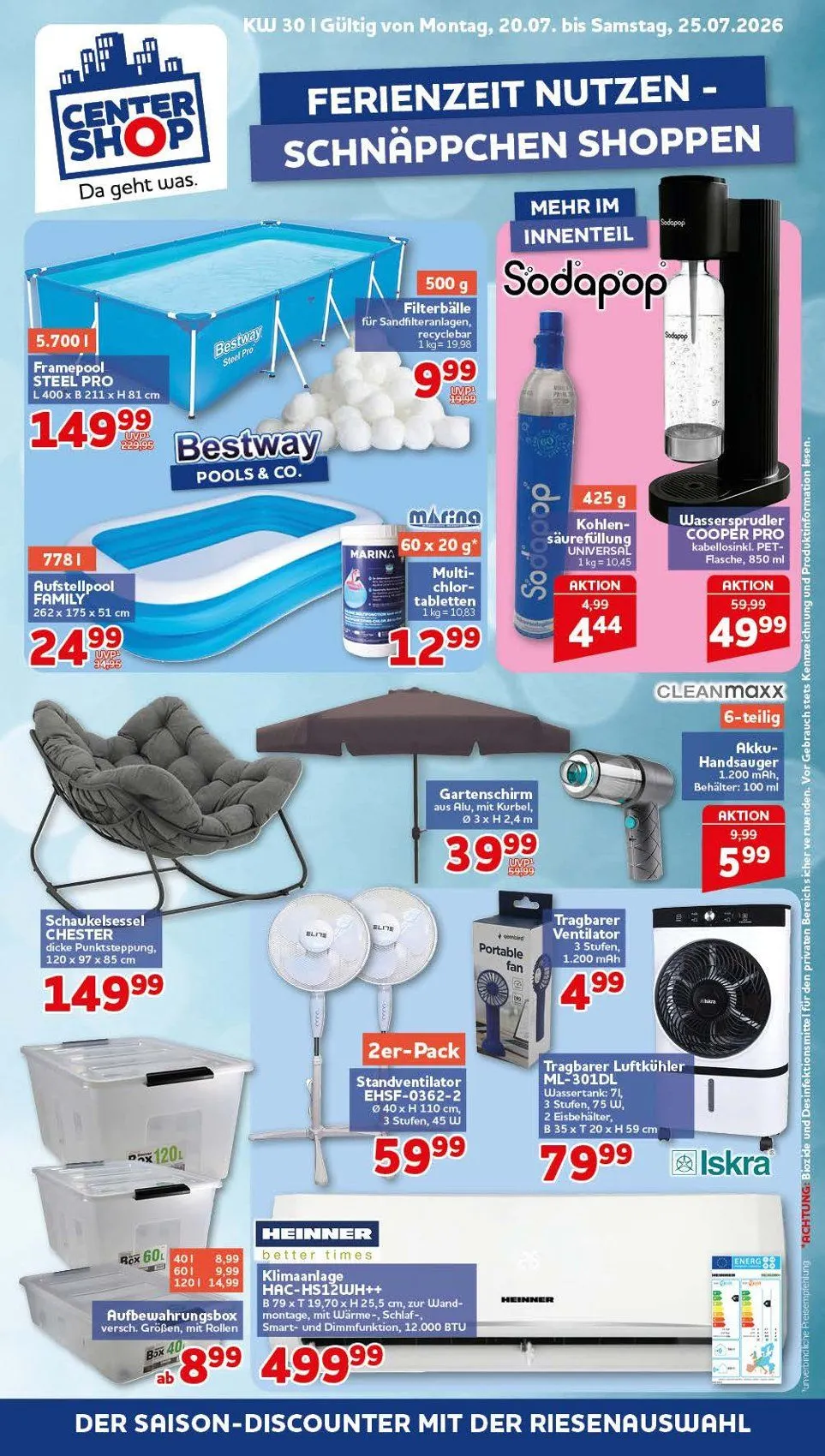CENTERSHOP Prospekte von 20. Juli bis 25. Juli 2026 - Prospekt seite