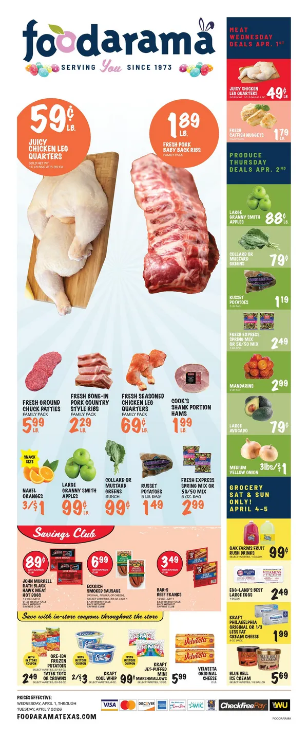 Weekly ad Foodarama Sales from April 1 to April 7 2026 - Page 1