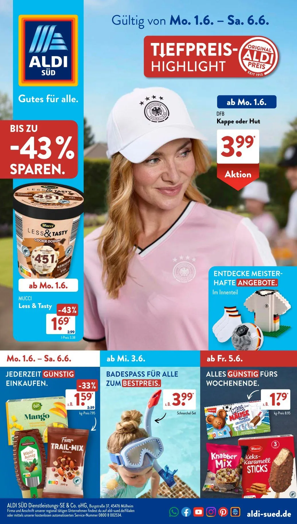 ALDI SÜD Prospekte von 1. Juni bis 6. Juni 2026 - Prospekt seite 1