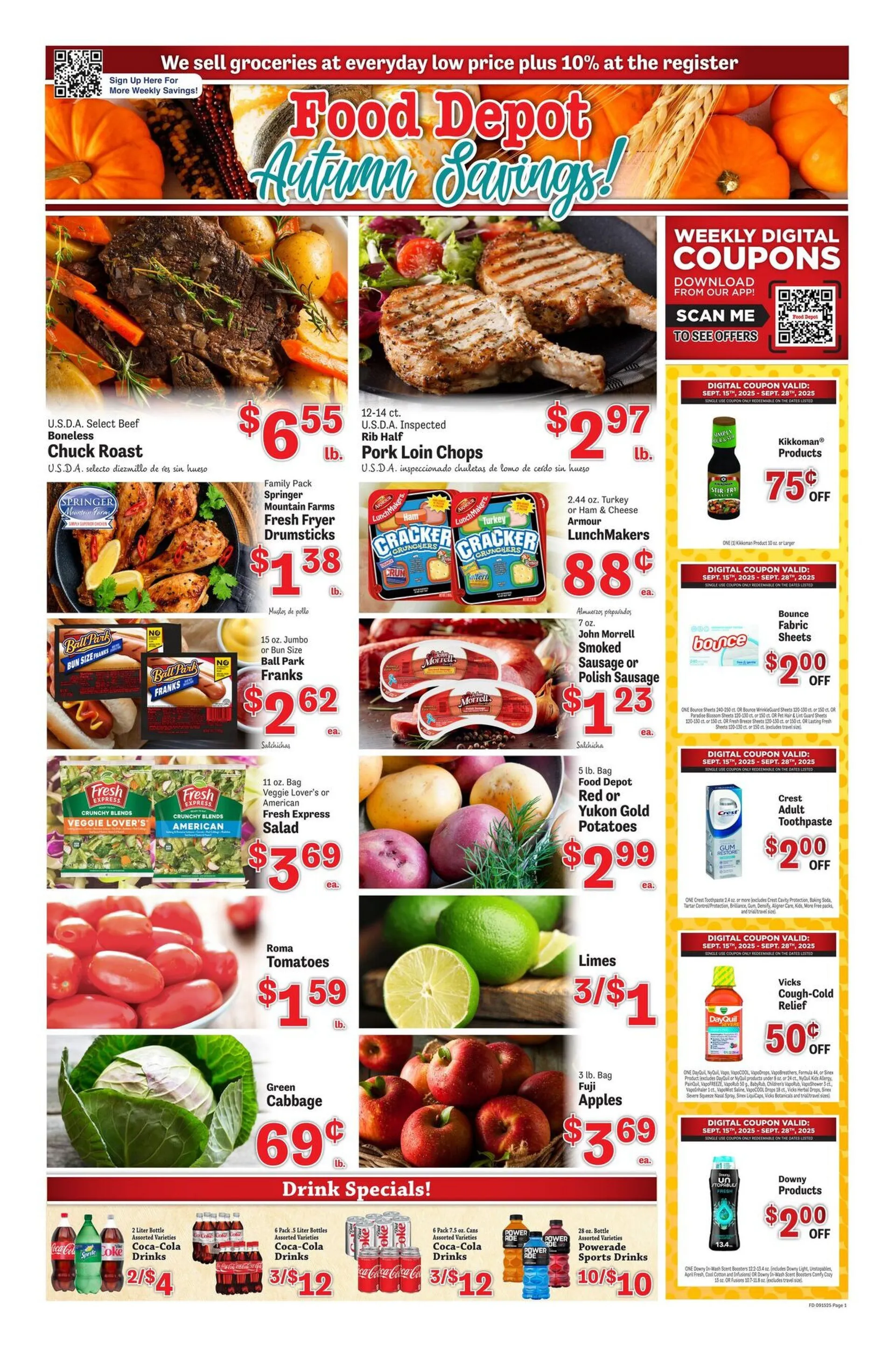 Weekly ad Food Depot Sales from September 15 to September 21 2025 - Page 1