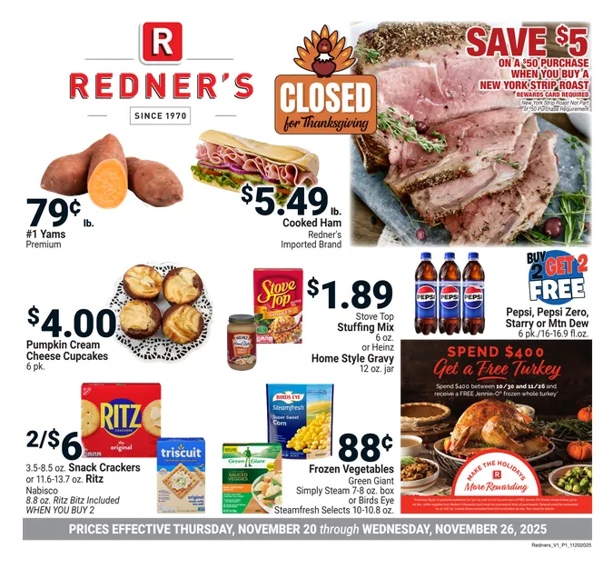 Weekly ad Redner's Market Sales from November 20 to November 26 2025 - Page