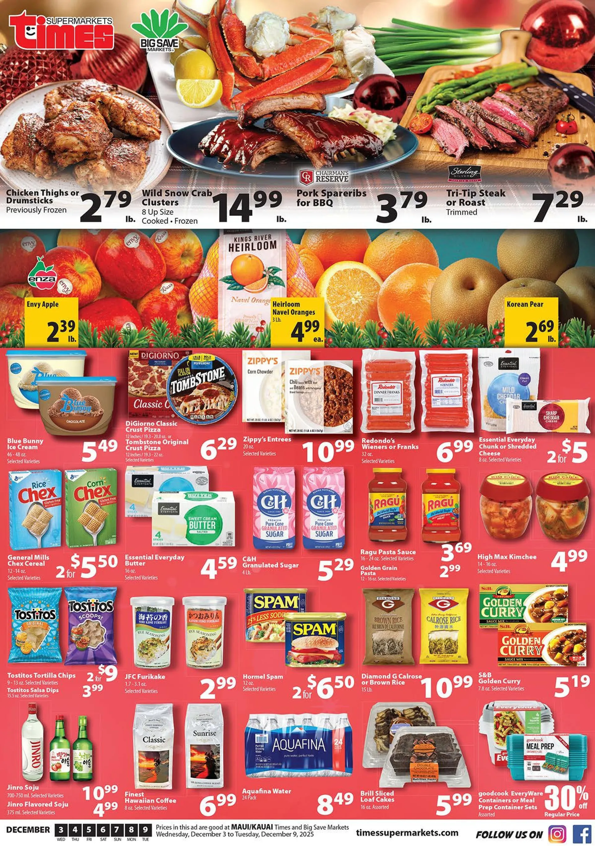 Weekly ad Times Supermarkets Sales from December 3 to December 9 2025 - Page 1