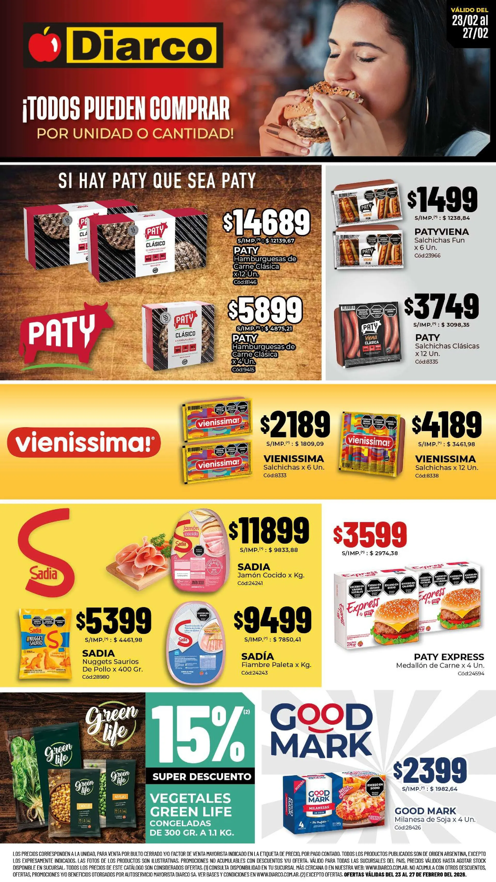 Ofertas de Diarco Ofertas 23 de febrero al 27 de febrero 2026 - Página 1 del catálogo