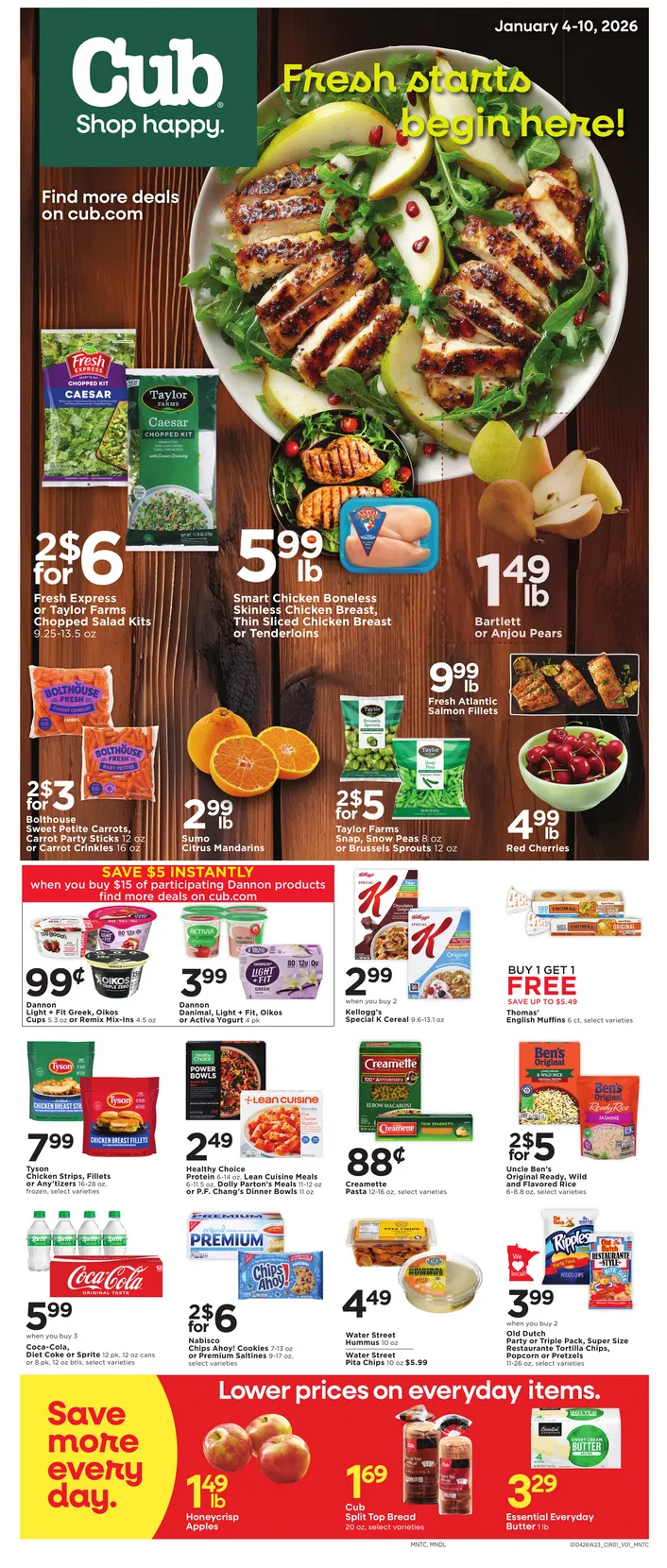Weekly ad Cub Foods  Sales from January 4 to January 10 2026 - Page 1