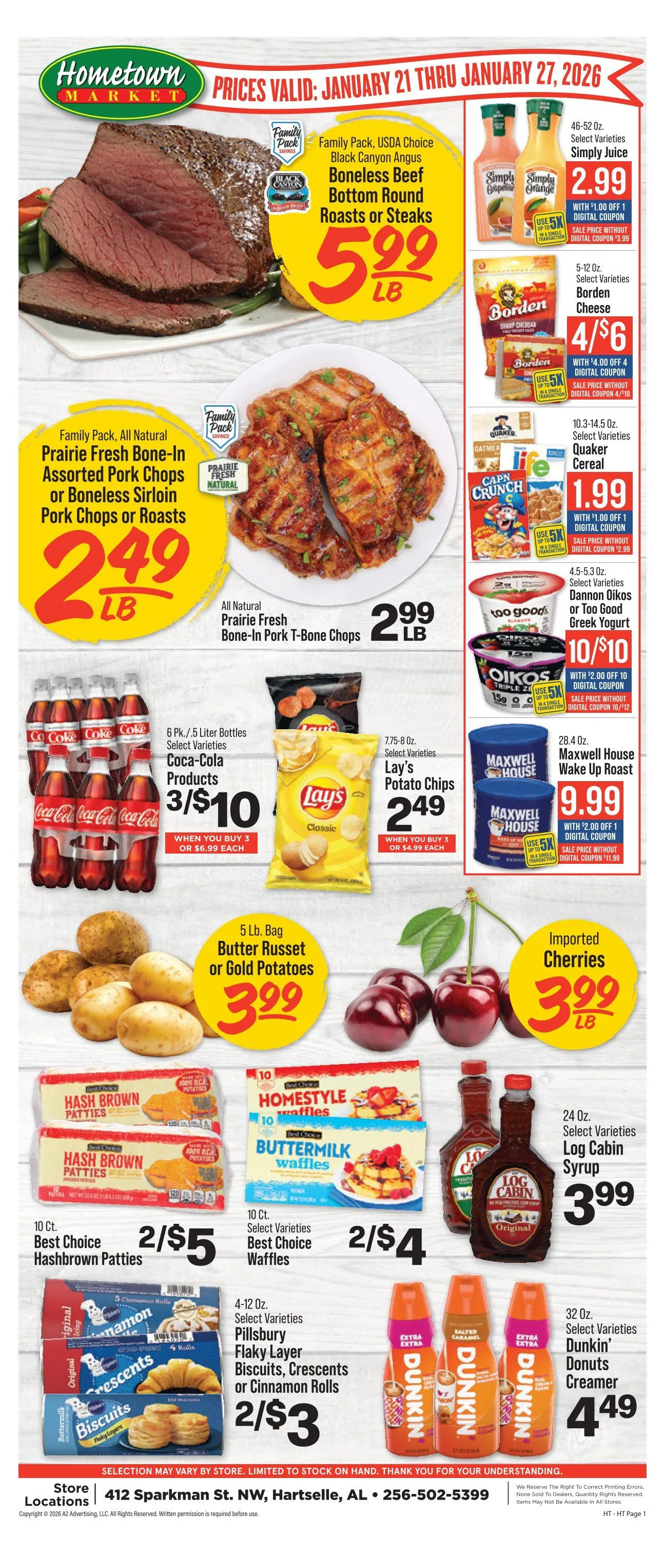 Weekly ad Hometown Market  Sales from January 21 to January 27 2026 - Page 