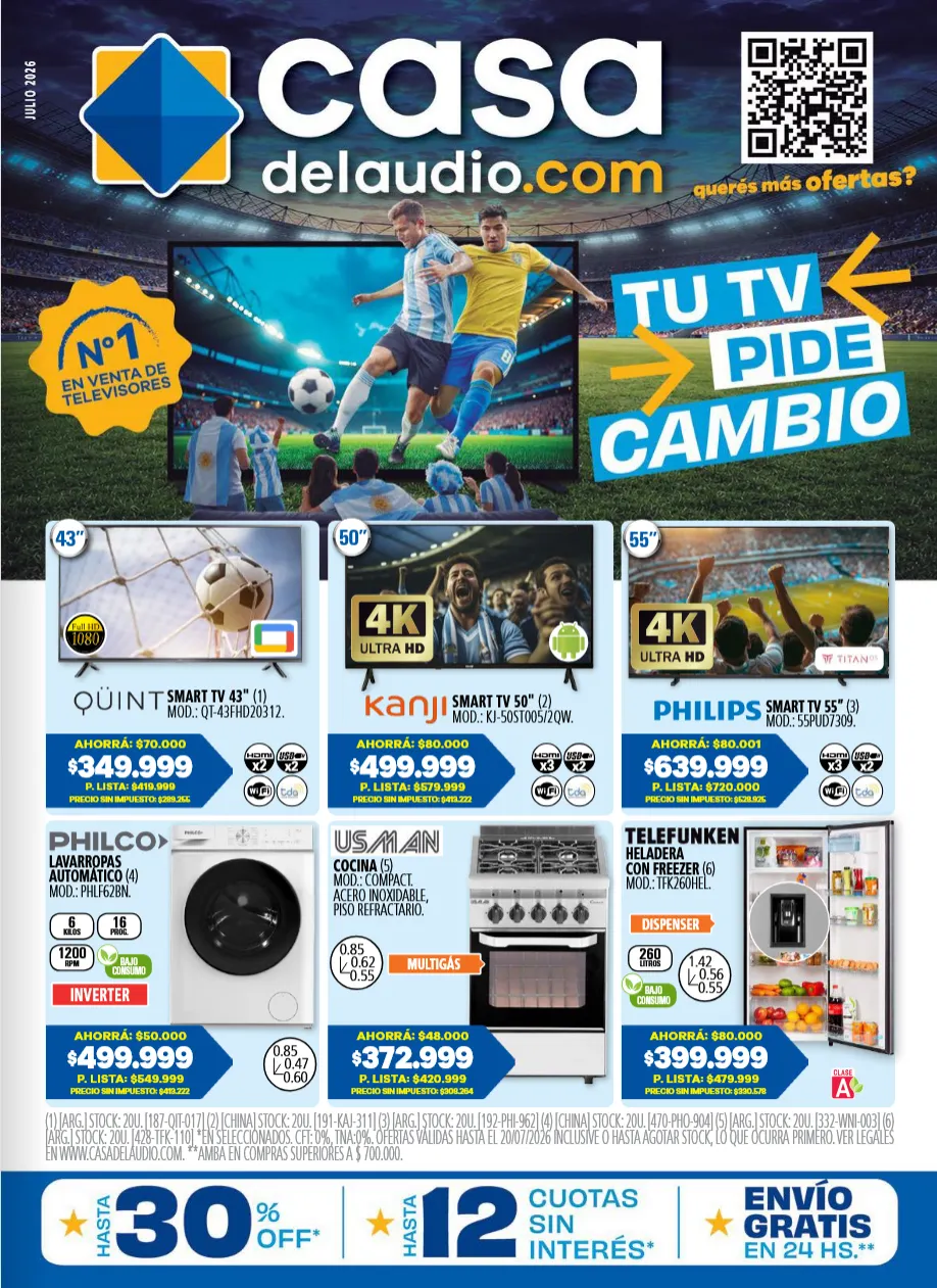 Ofertas de Ofertas Casa del Audio 1 de julio al 31 de julio 2026 - Página 1 del catálogo