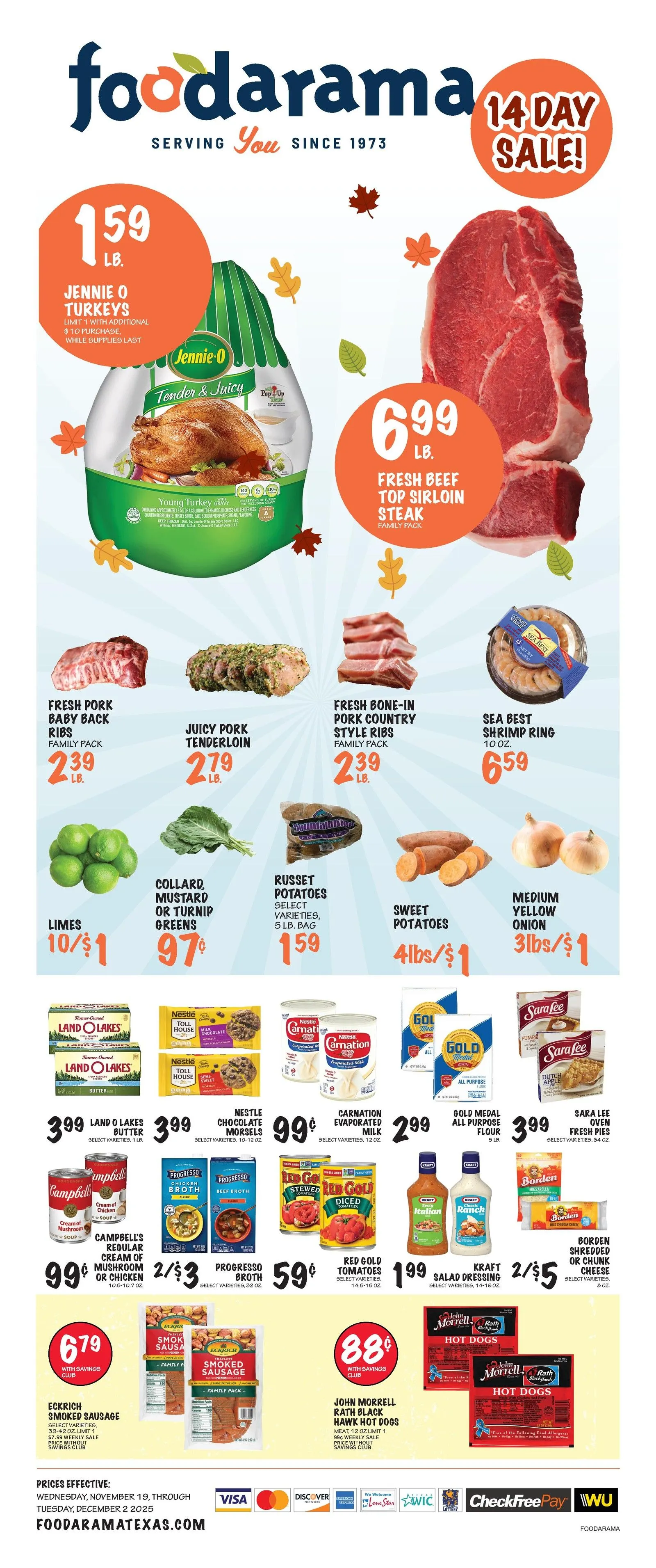 Weekly ad Foodarama Sales from November 19 to November 27 2025 - Page 1