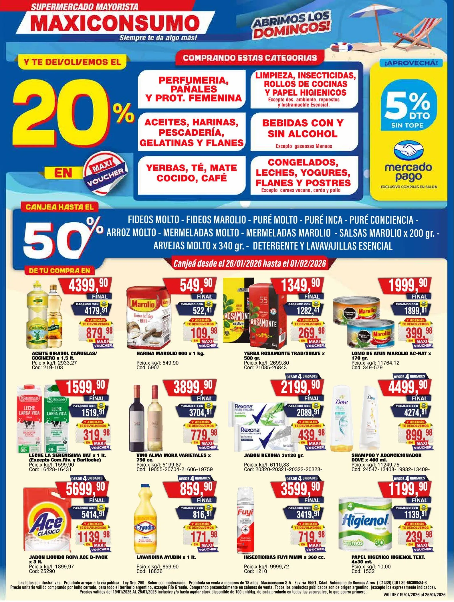 Ofertas de  Ofertas Maxiconsumo 26 de enero al 2 de febrero 2026 - Página 1 del catálogo
