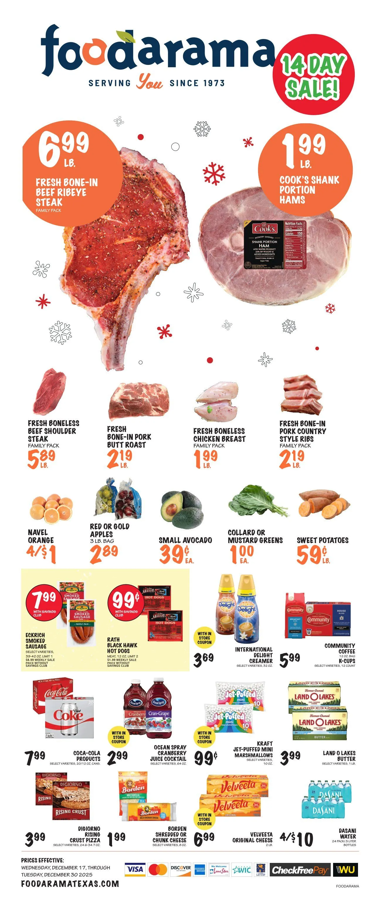 Weekly ad  Foodarama Sales from December 17 to December 23 2025 - Page 1