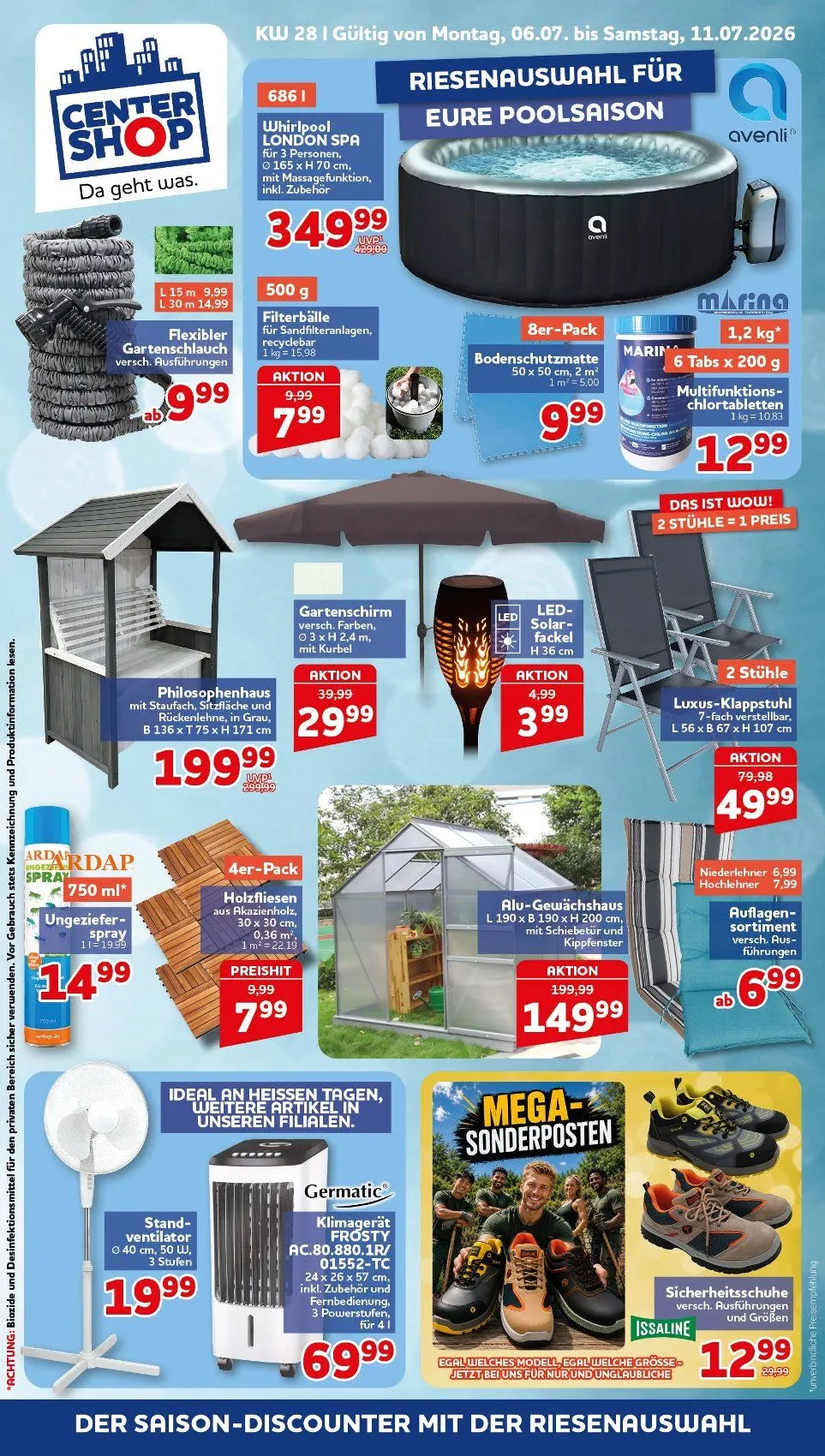 CENTERSHOP Angebote von 6. Juli bis 11. Juli 2026 - Prospekt seite 1
