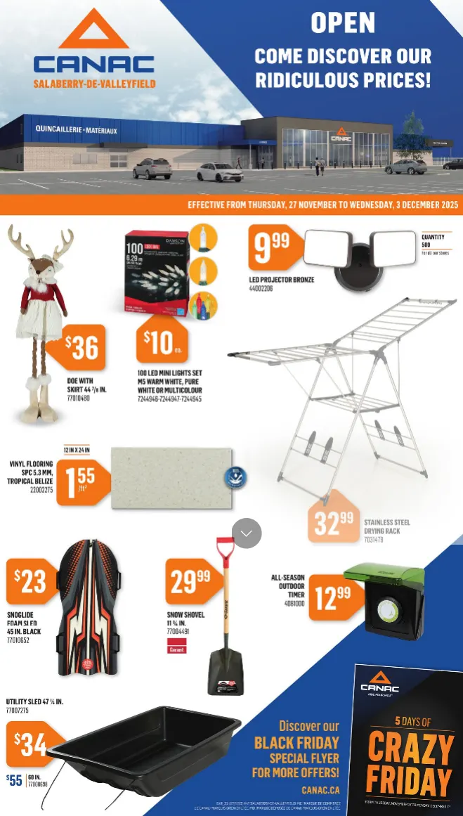 Canac Sales from November 27 to December 3 2025 - flyer page 1