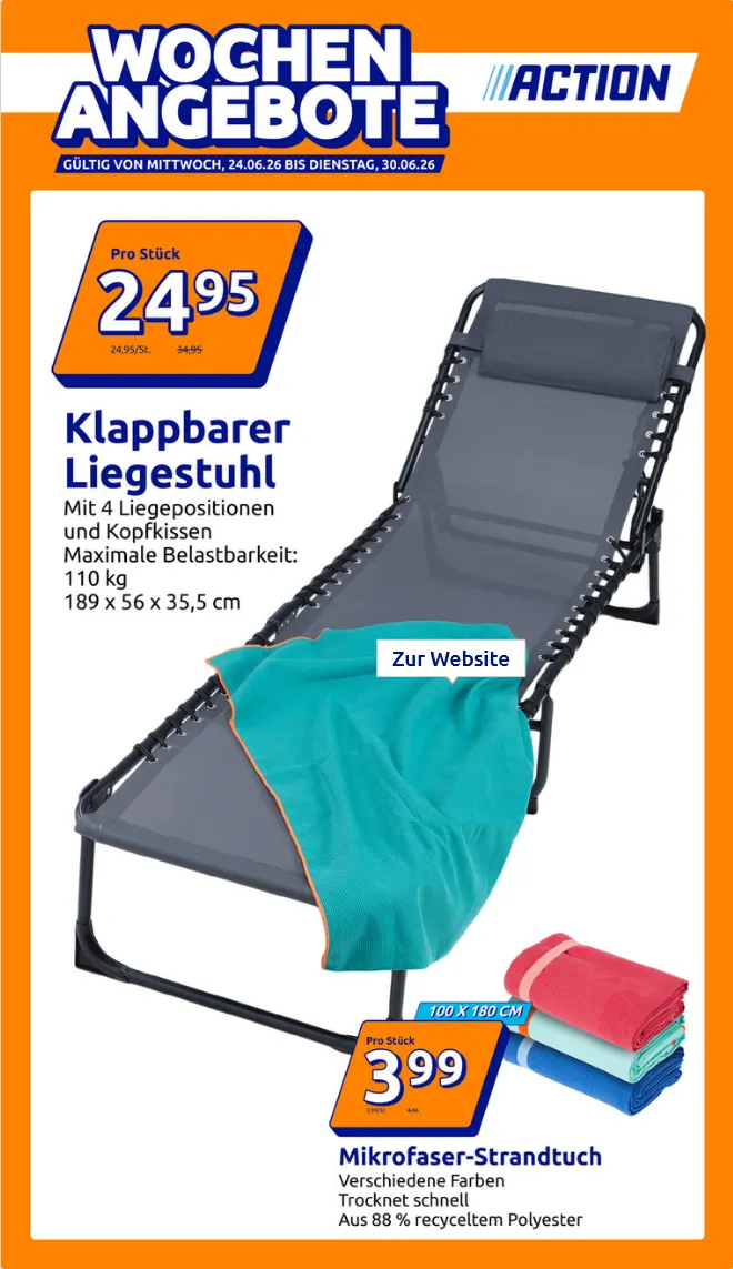 Action Angebote von 24. Juni bis 30. Juni 2026 - Flugblätt seite 1
