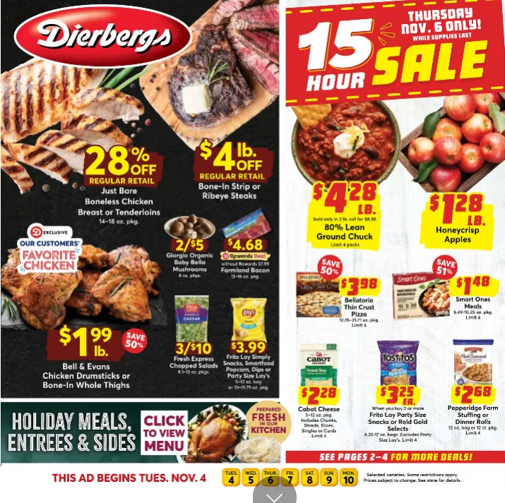 Weekly ad Dierbergs Sales from November 4 to November 10 2025 - Page 1