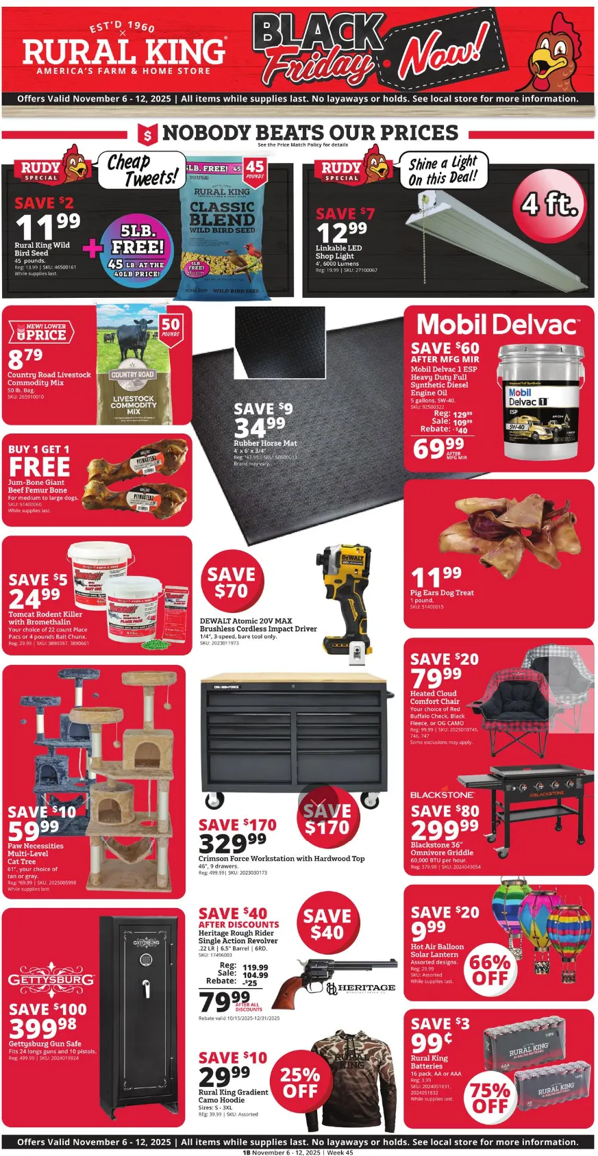 Weekly ad Rural King Sales from November 6 to November 12 2025 - Page 1