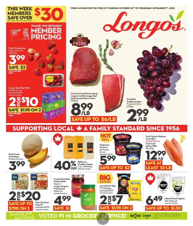 Longo´s Sales from November 6 to November 12 2025 - flyer page 1