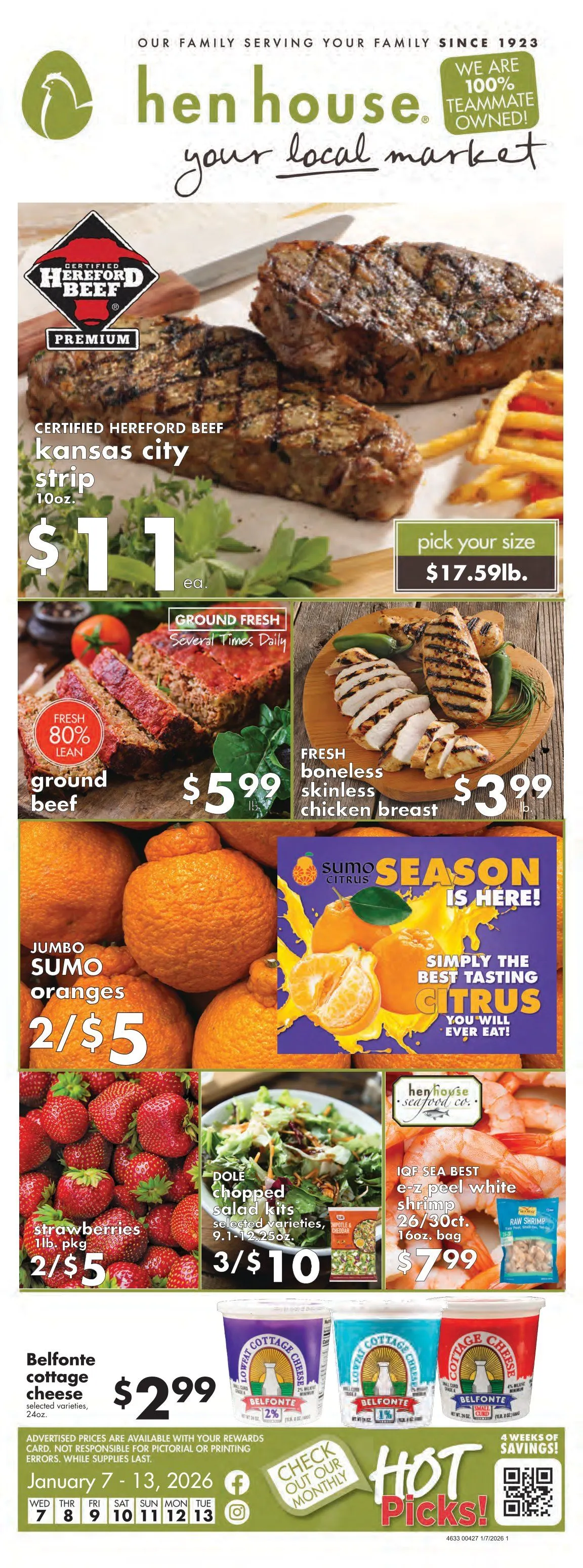 Weekly ad Hen House Sales from January 7 to January 13 2026 - Page 