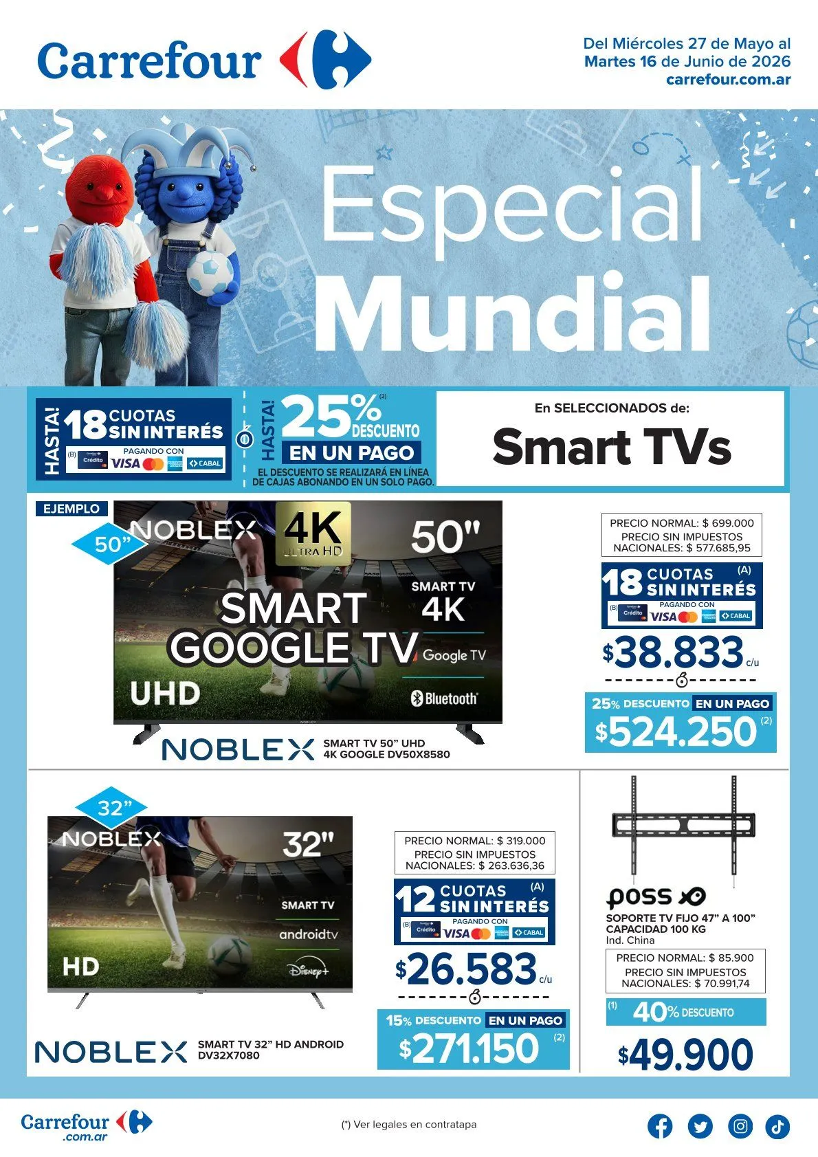 Ofertas de Carrefour Ofertas 27 de mayo al 16 de junio 2026 - Página 1 del catálogo