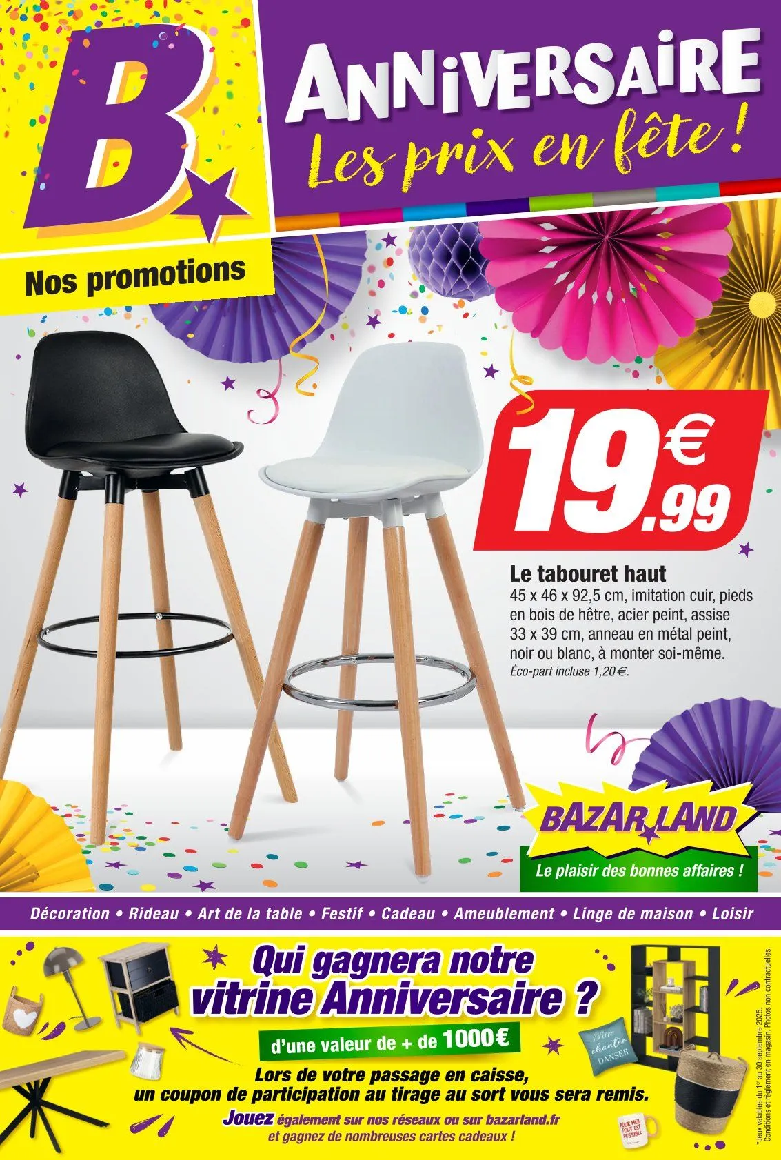 Bazarland Cataloques du 3 septembre au 21 septembre 2025 - Catalogue page