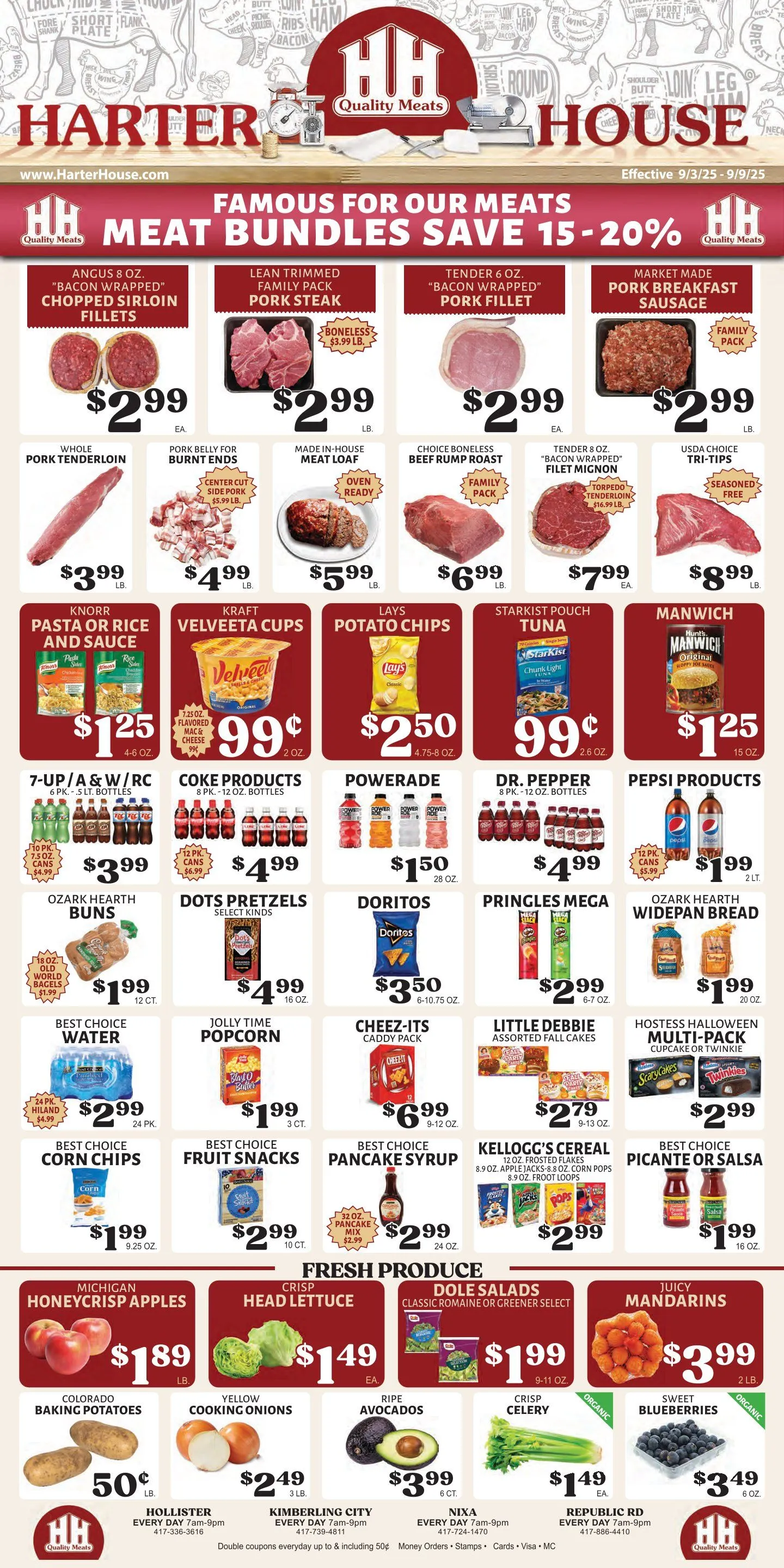 Weekly ad Harter House Sales from September 3 to September 9 2025 - Page 1
