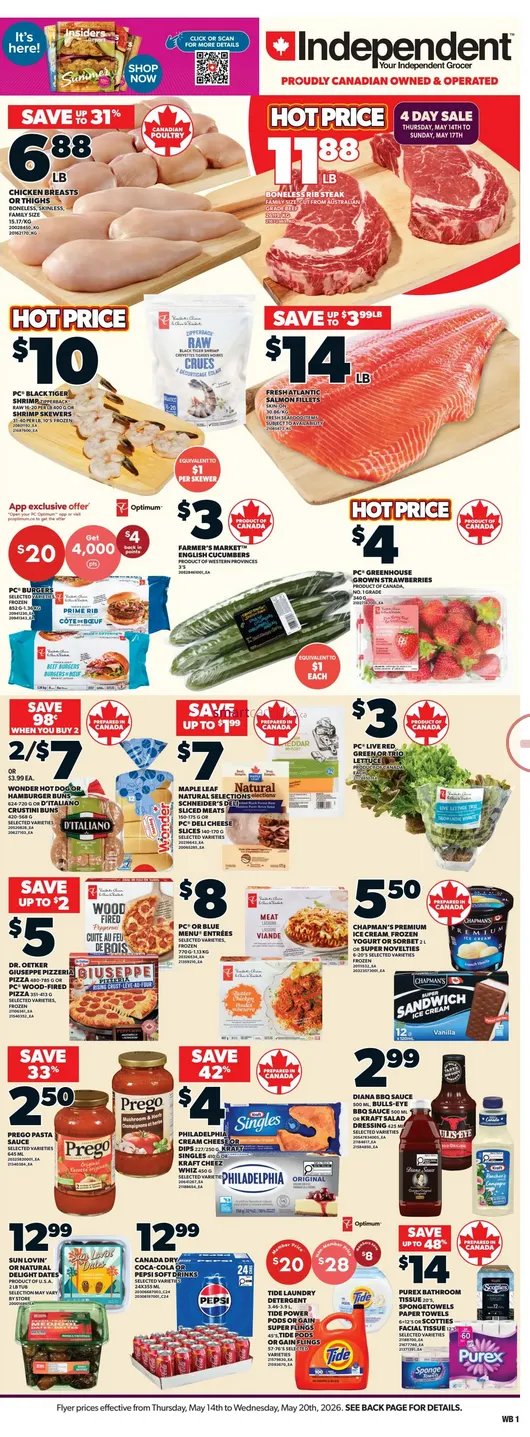 Independent Sales from May 14 to May 20 2026 - flyer page 1