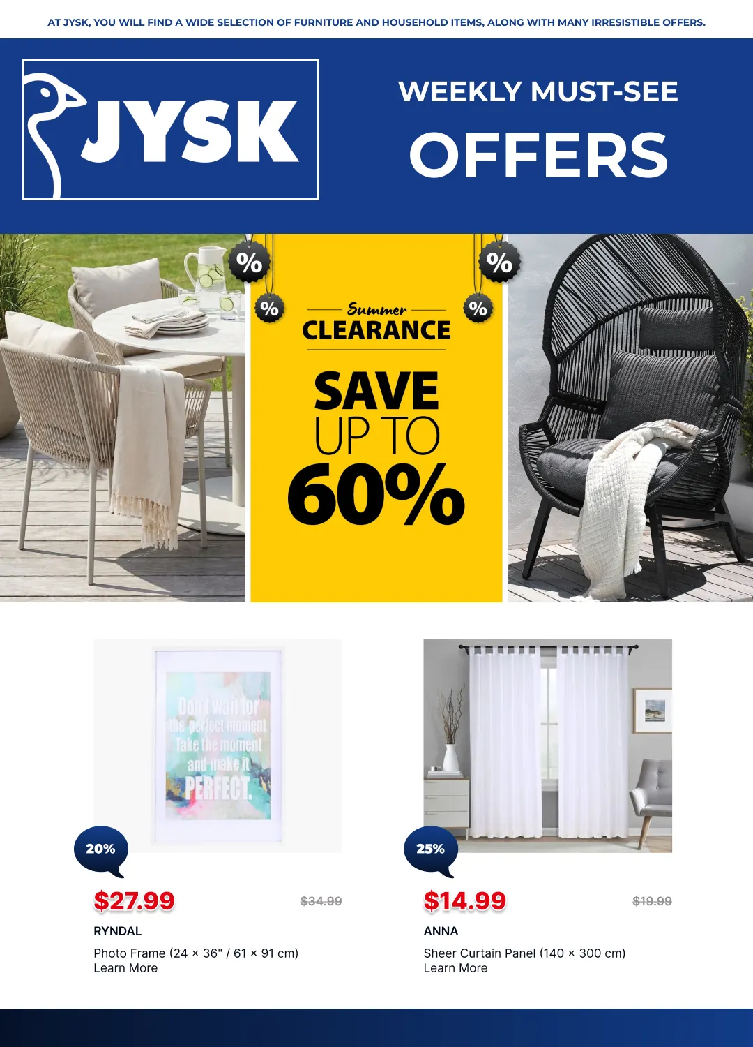 JYSK Sales from July 15 to July 29 2026 - flyer page