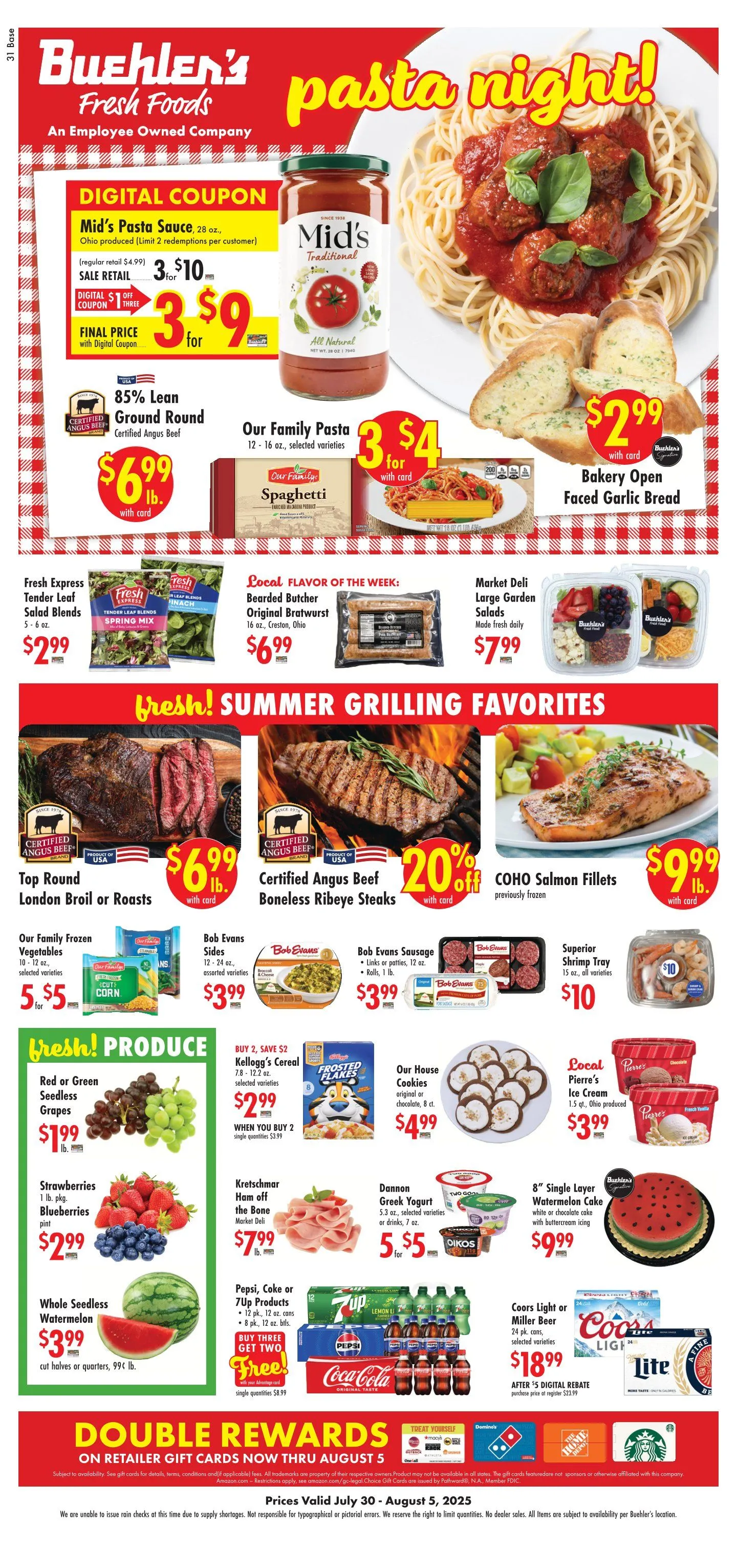 Weekly ad Buehler's Fresh Foods Sales from July 30 to August 5 2025 - Page 