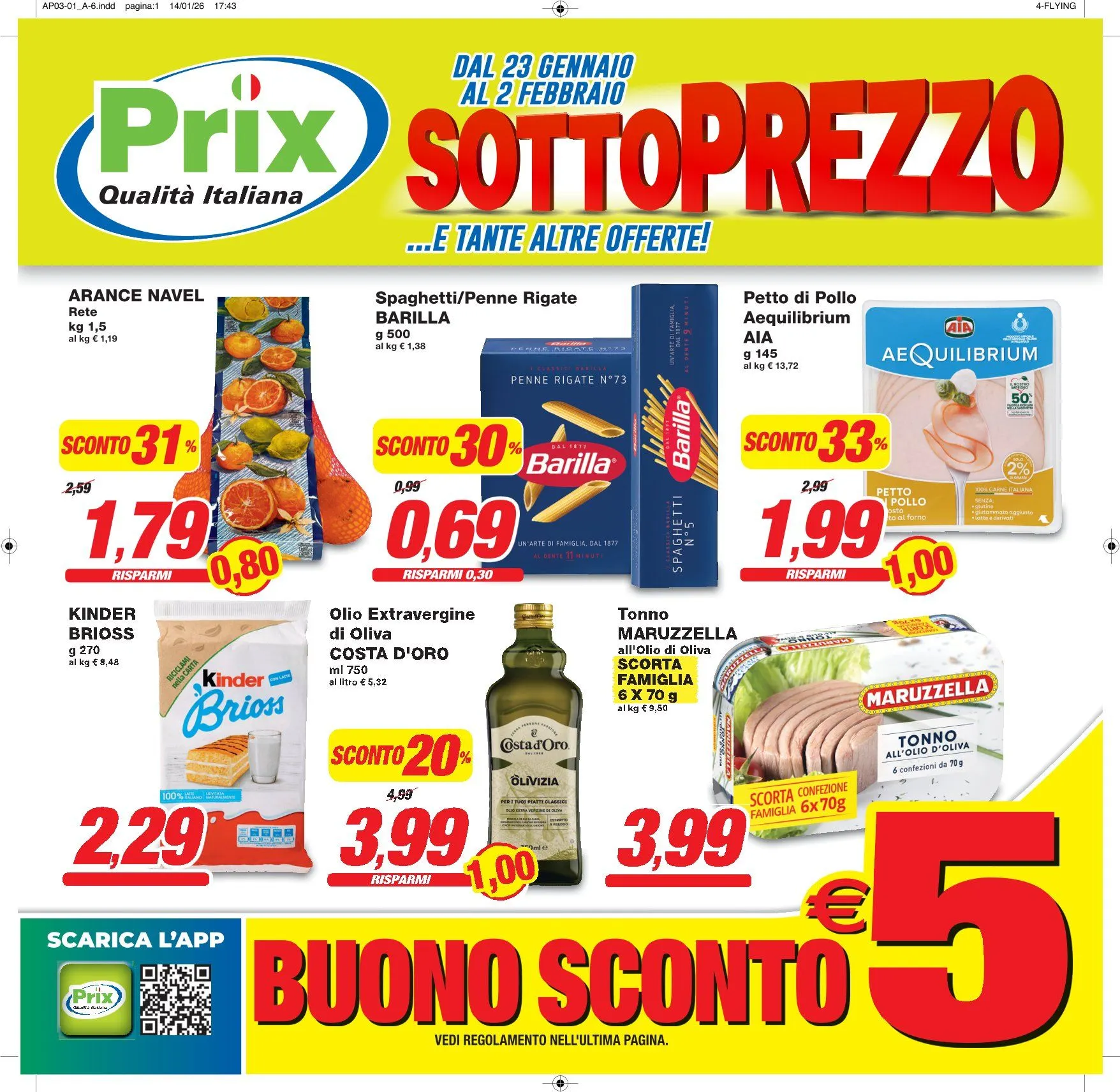 Volantini Prix Quality da 23 gennaio a 2 febbraio di 2026 - Pagina del volantino 