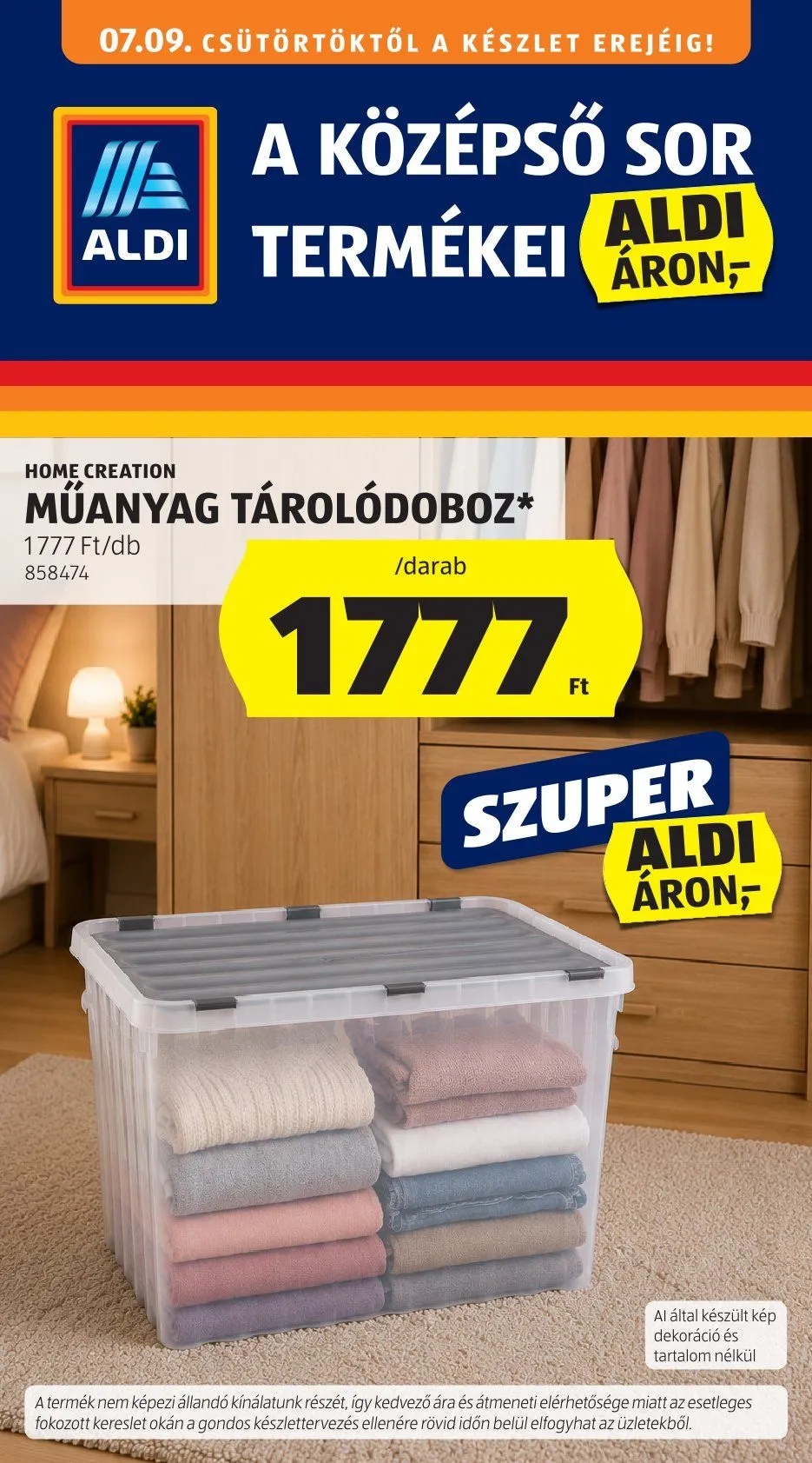 Katalógus Aldi július 9.-tól július 13.-ig 2026. - Oldal 1