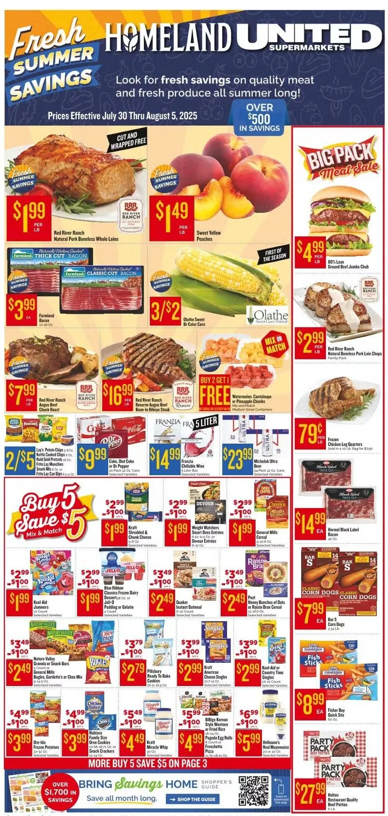 Weekly ad Homeland Sales from July 30 to August 5 2025 - Page 